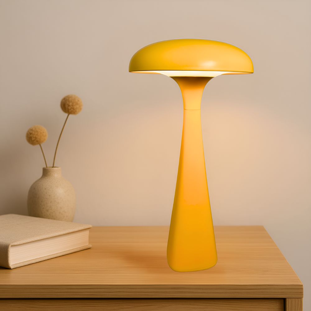 Ava Jellyfish Desk Lamp Mustard Yellow