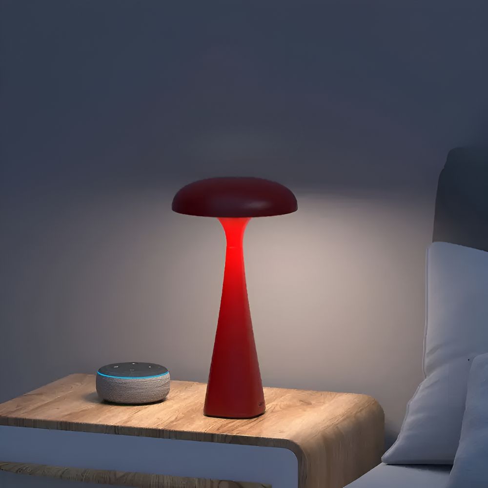 Ava Jellyfish Desk Lamp Crimson Red