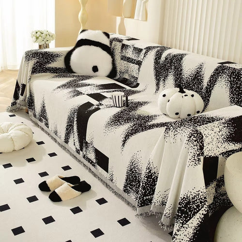 Avant-Garde Abstract Chenille Sofa Cover