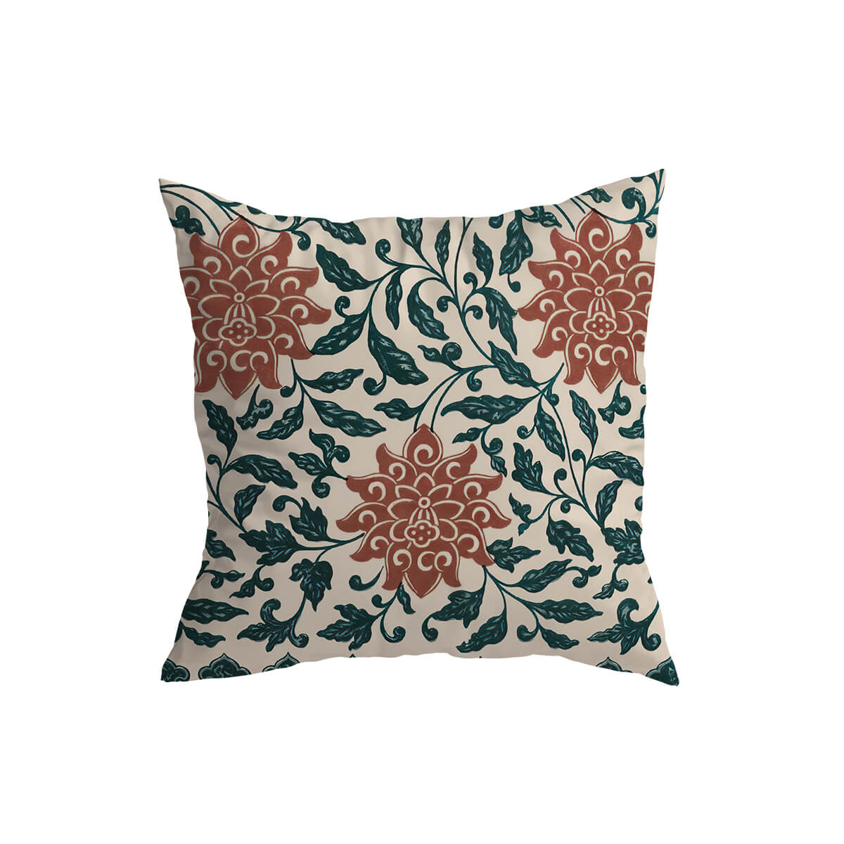 Retro Dahlia Cushion Covers Tuberous