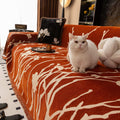 Pet & Kid Friendly Couch Cover - Anti-Scratch Dried Branch Pattern