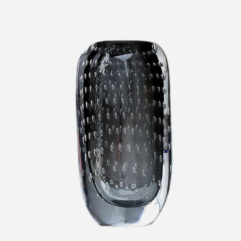 Babel Luxury Murano Glass Vase Large Black