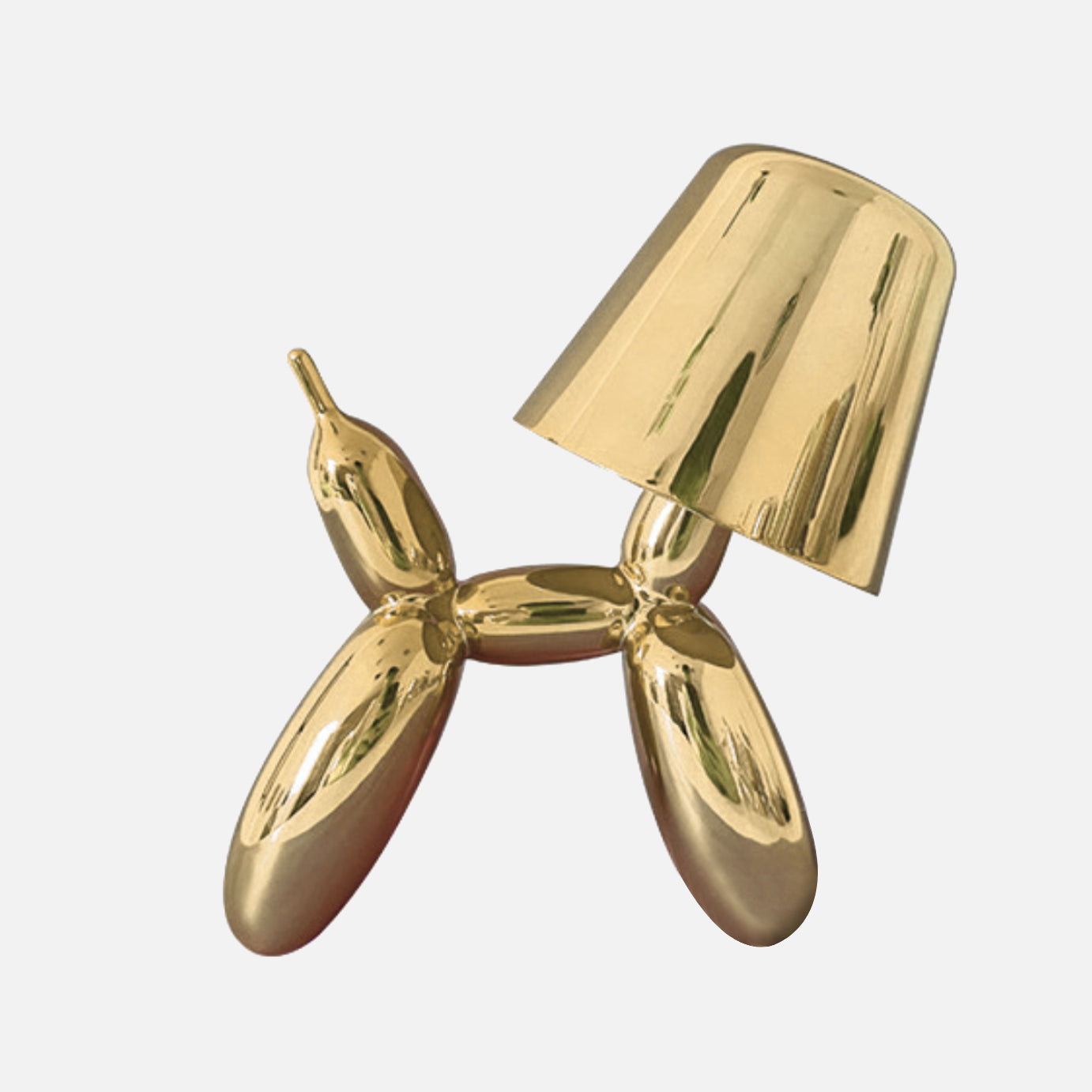 Balloon Dog Cordless LED Table Lamp Gold
