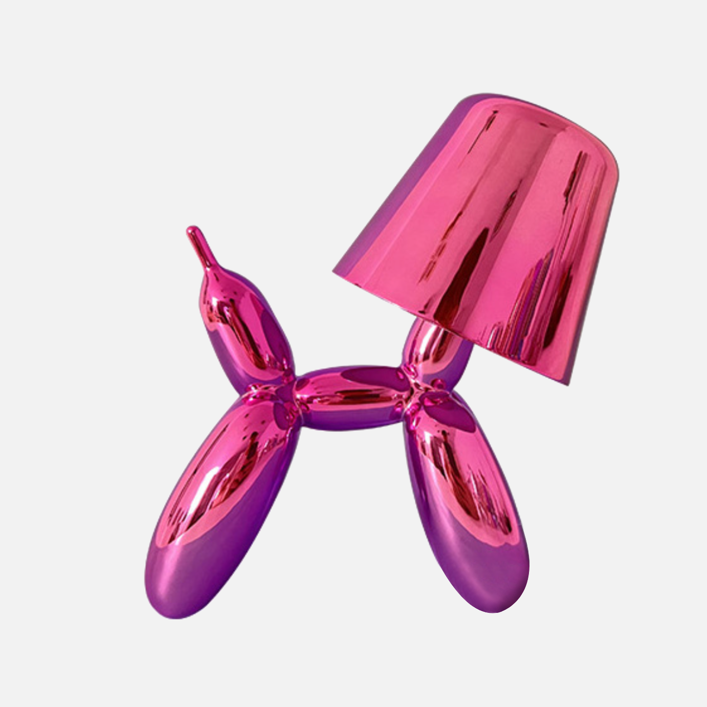 Balloon Dog Cordless LED Table Lamp Pink