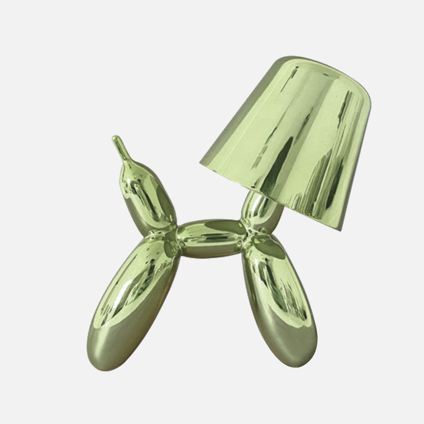 Balloon Dog Cordless LED Table Lamp Lime