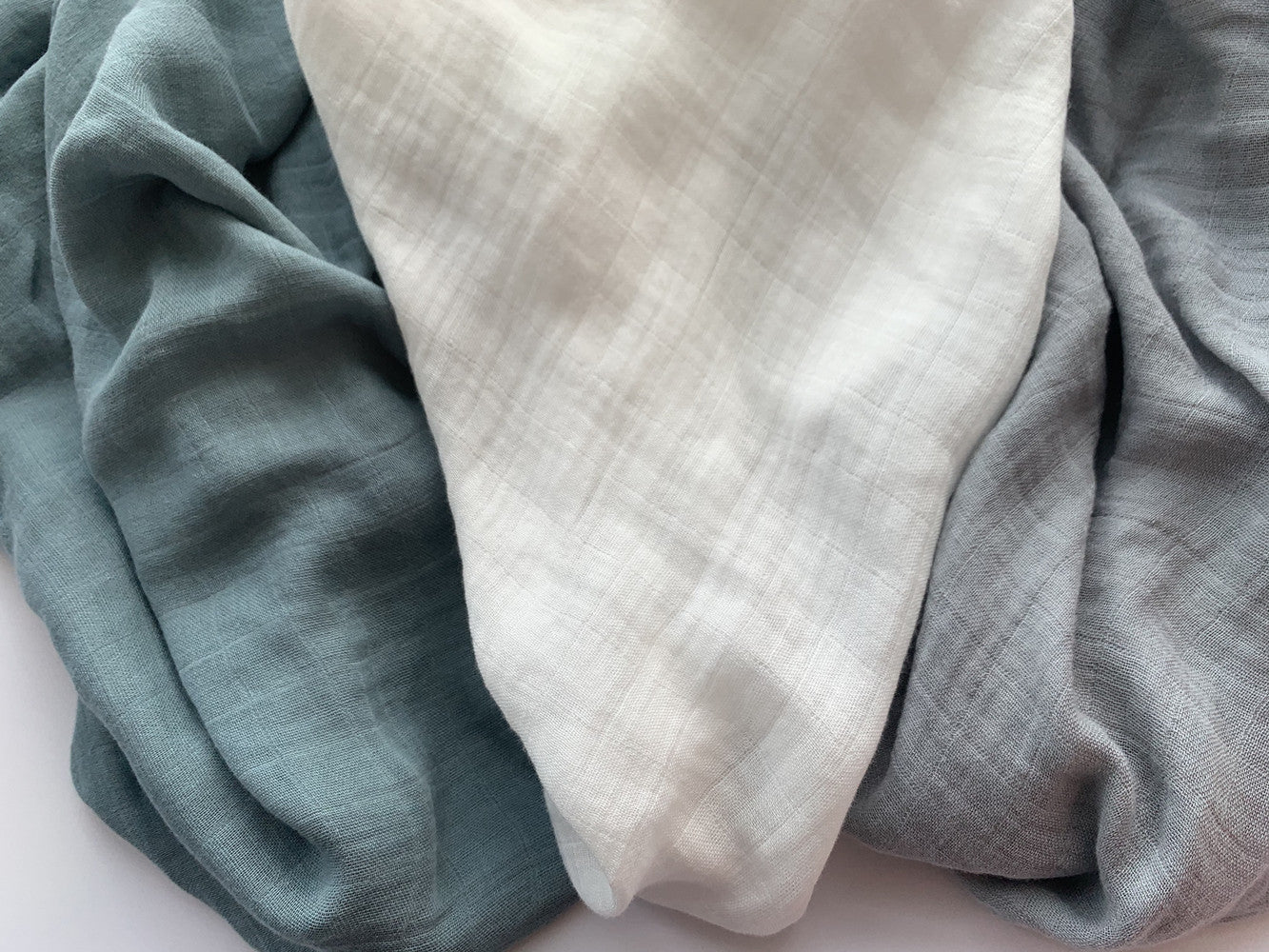 Bamboo Muslin Swaddle Blanket 3-Pack – Soft & Breathable