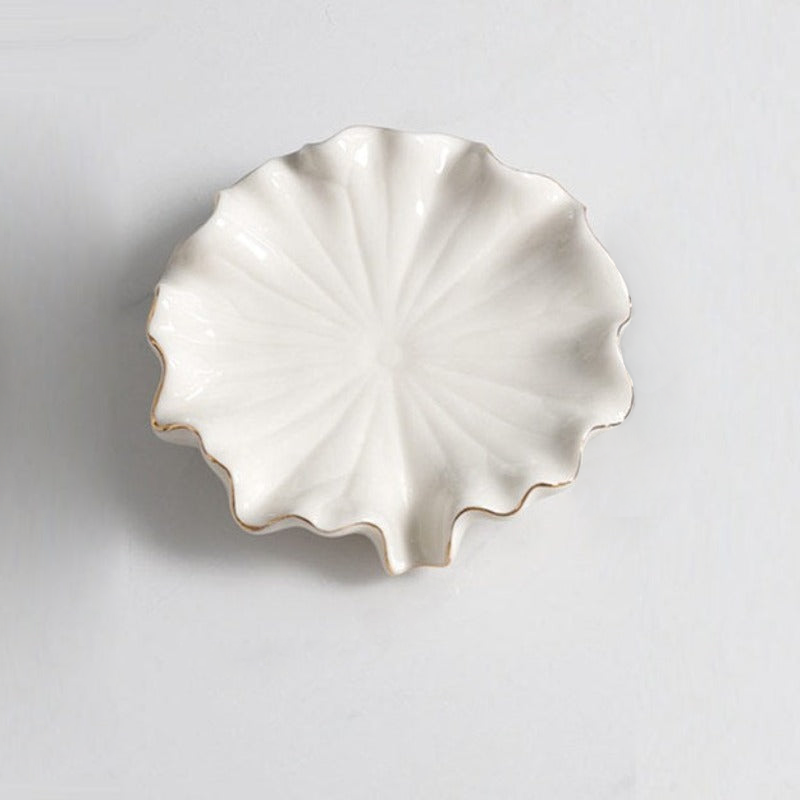 Barbados Ceramic Decorative Dish White