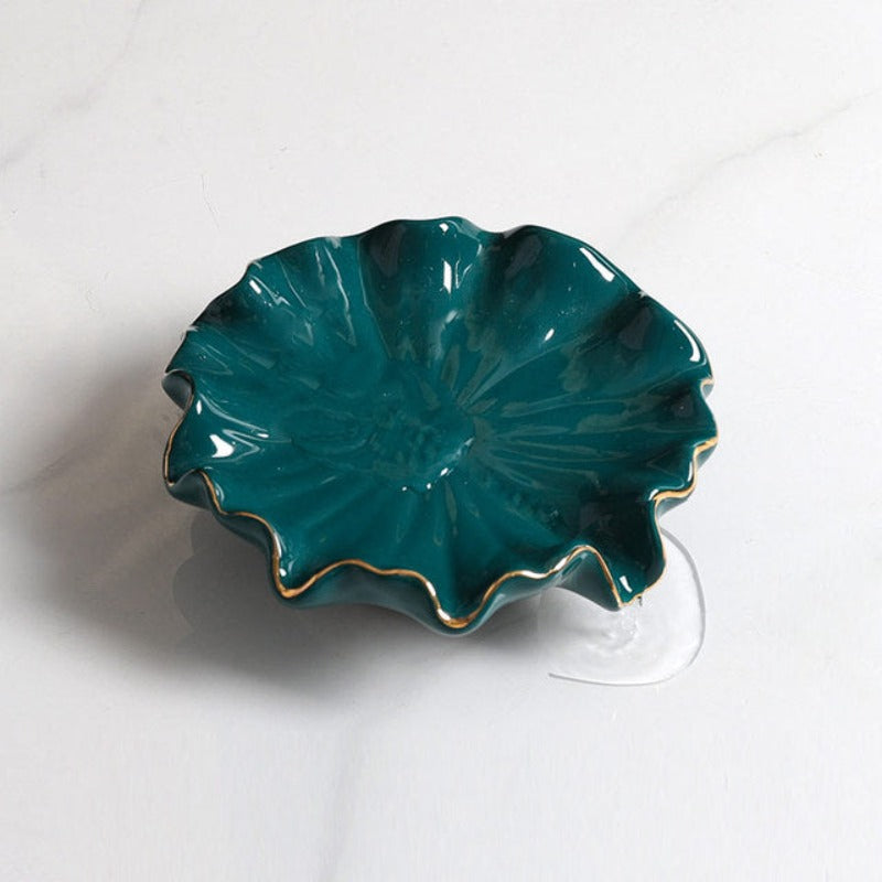 Barbados Ceramic Decorative Dish Teal