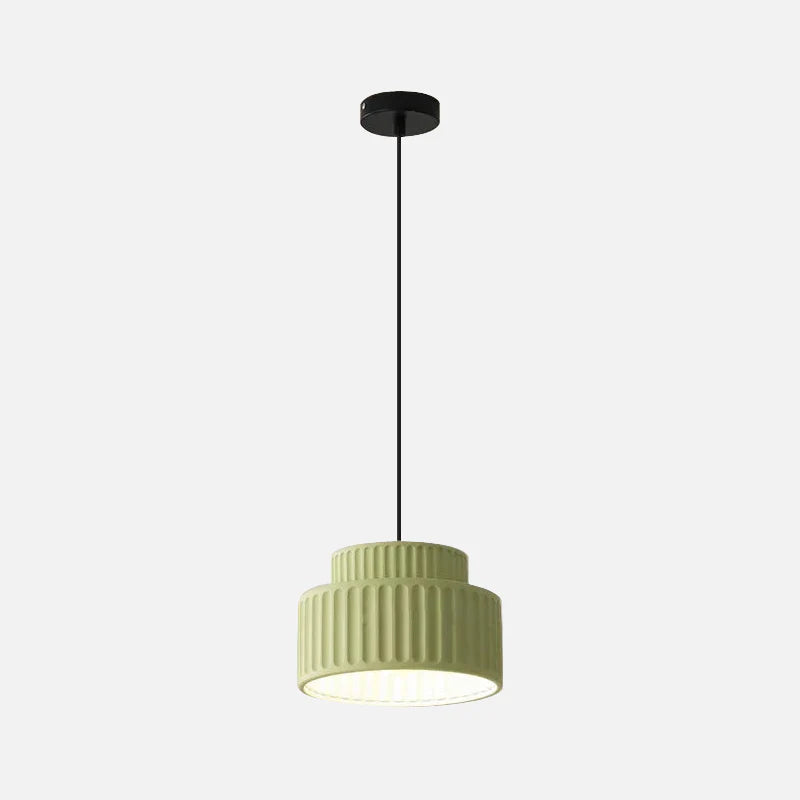 Batiste Rigged Texture LED Pendant Light Green
