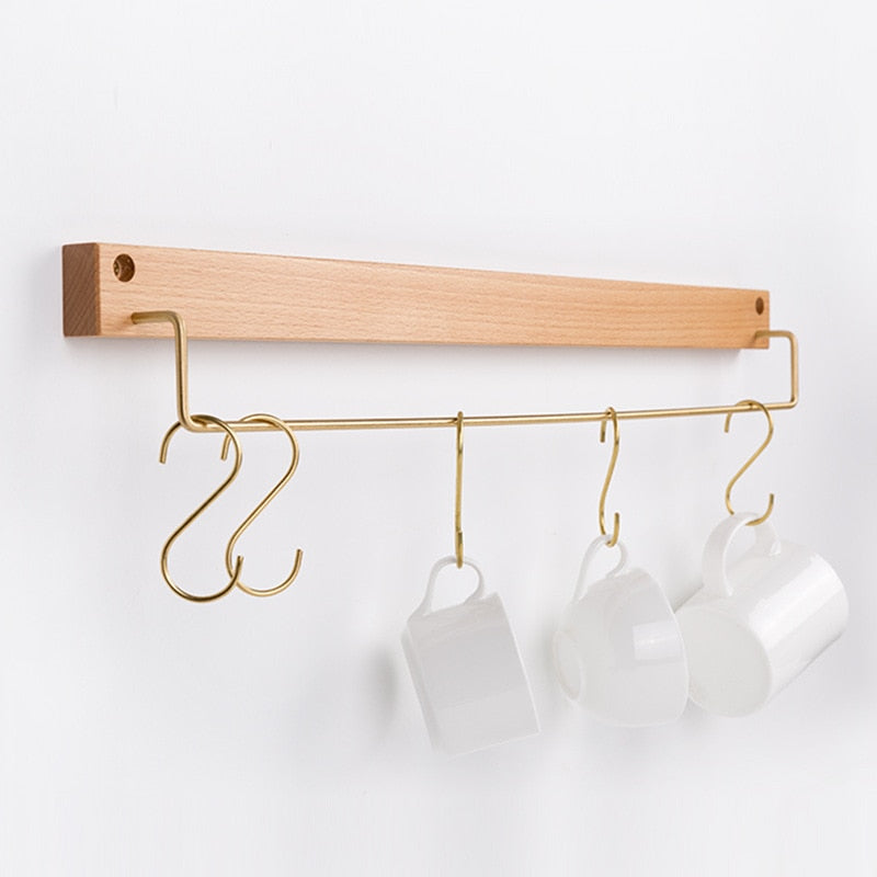 Beechwood Wall Rack Beech Large