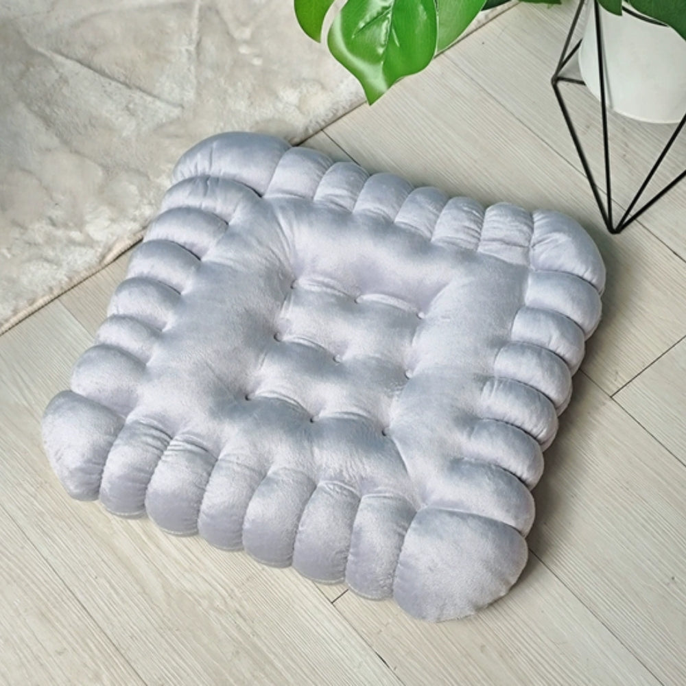Biscuit Puff Comfort Cushion Square Frosting