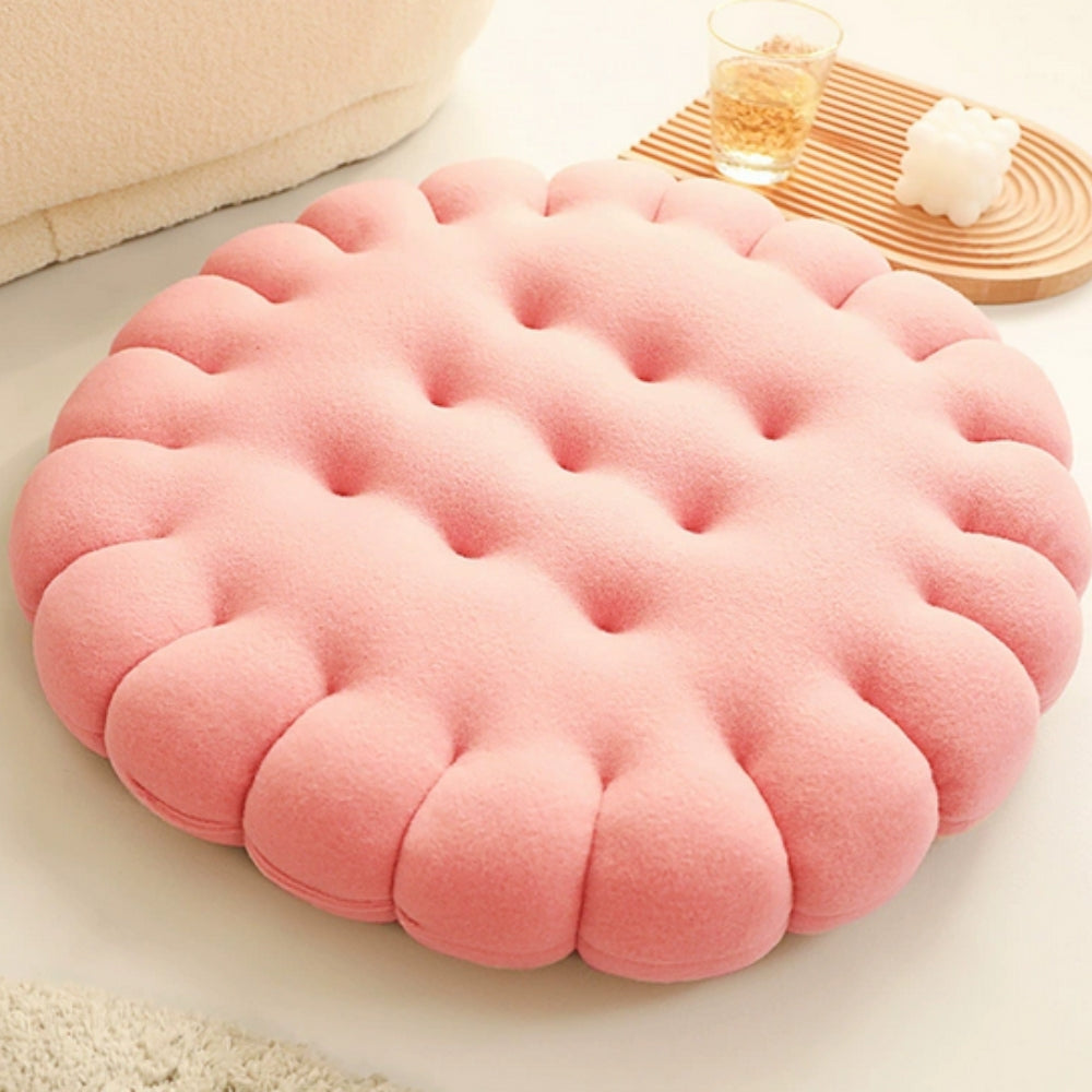 Biscuit Puff Comfort Cushion Round Berry