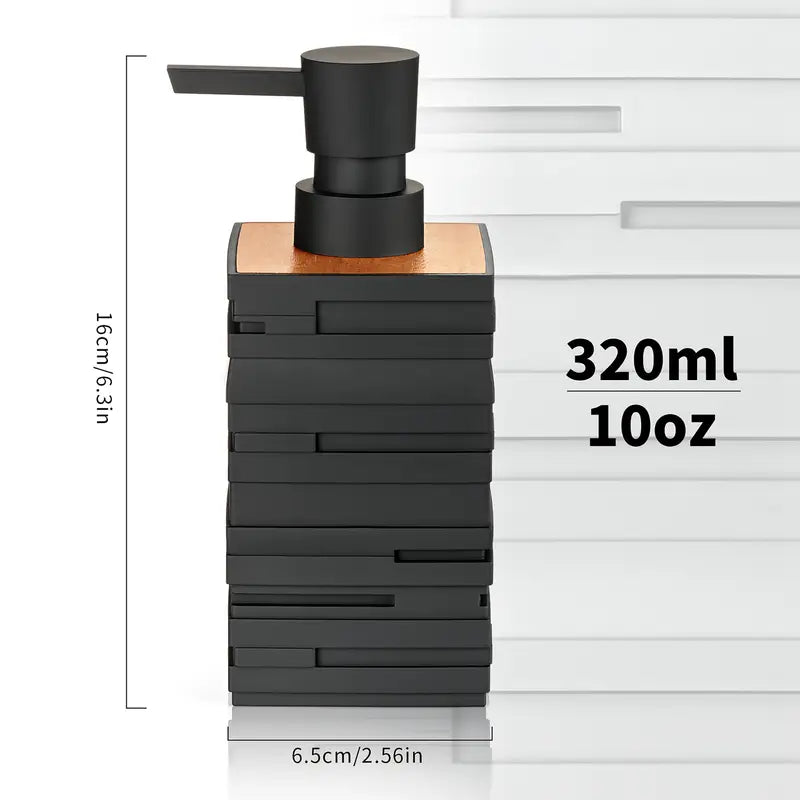 Modern Matte Black Soap Dispenser