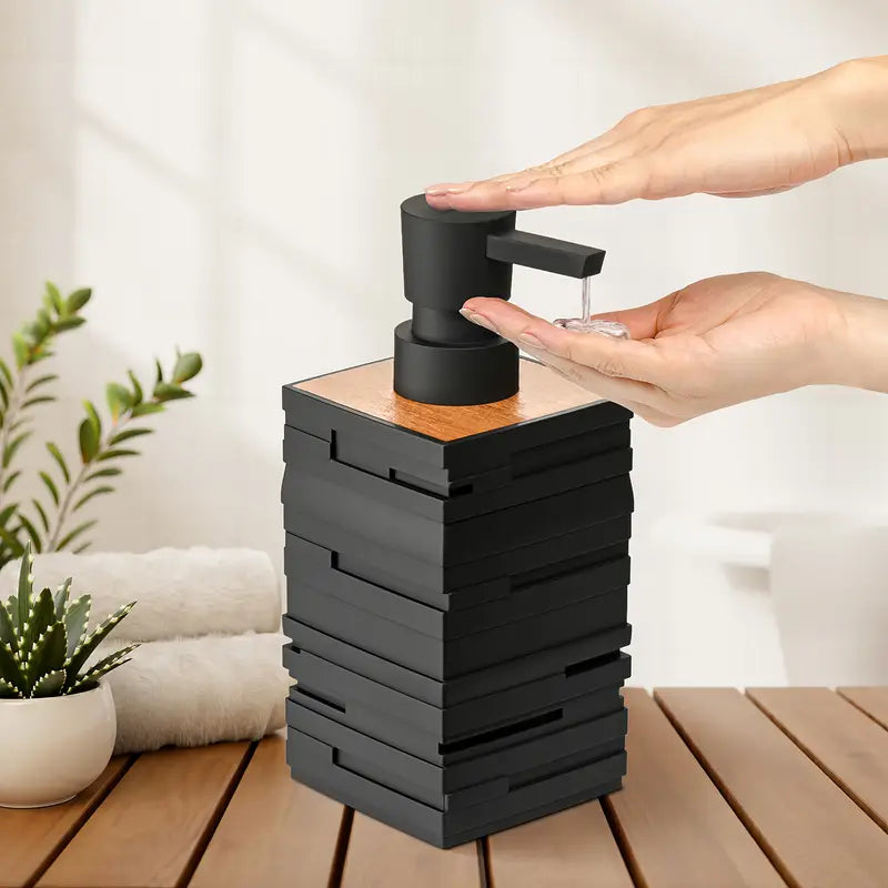 Modern Matte Black Soap Dispenser