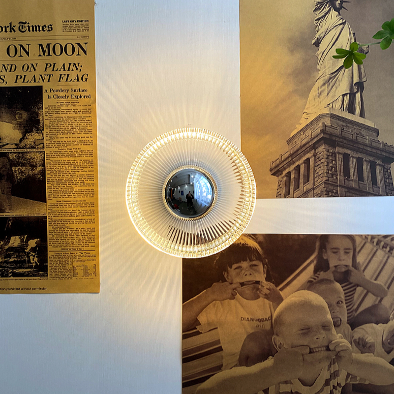 Blaze French Chrome Glass Wall LED Light