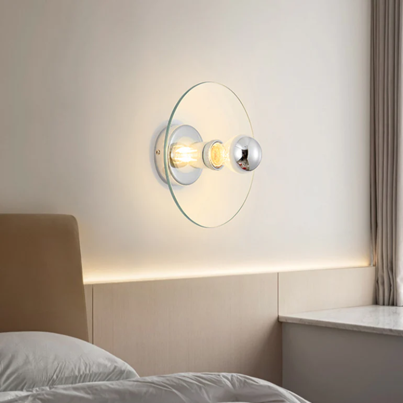 Blaze French Chrome Glass Wall LED Light