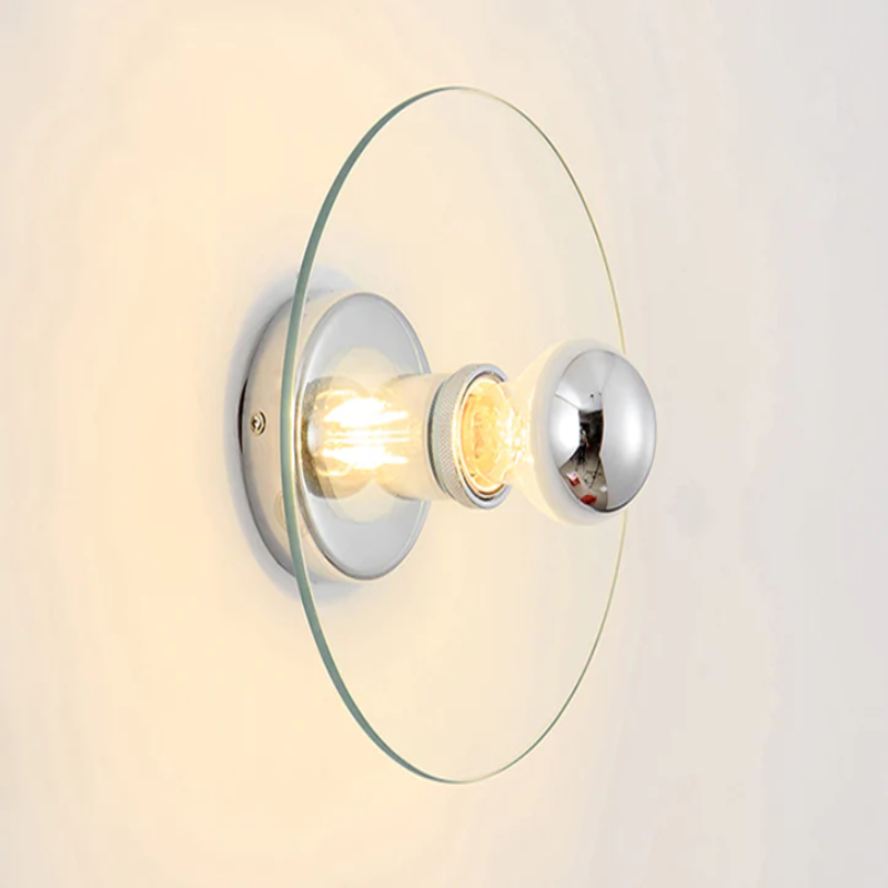 Blaze French Chrome Glass Wall LED Light