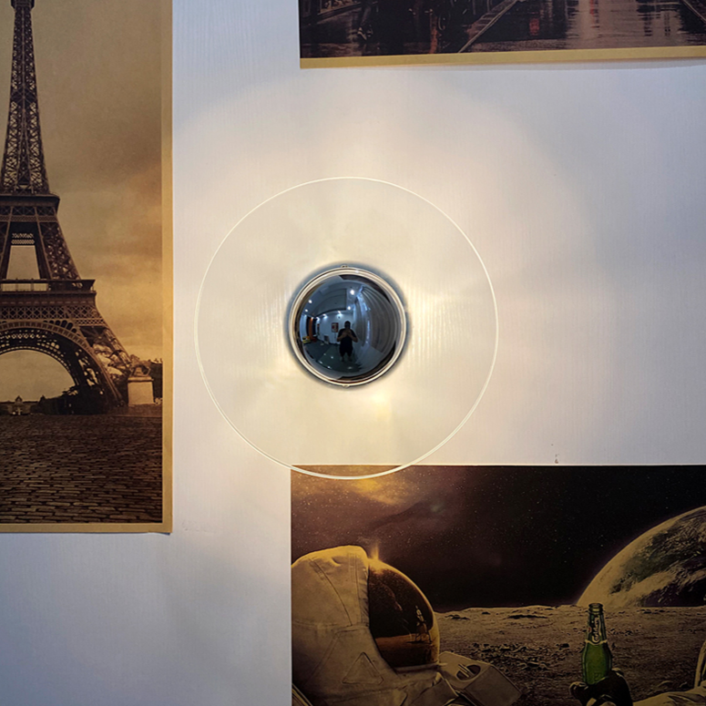 Blaze French Chrome Glass Wall LED Light