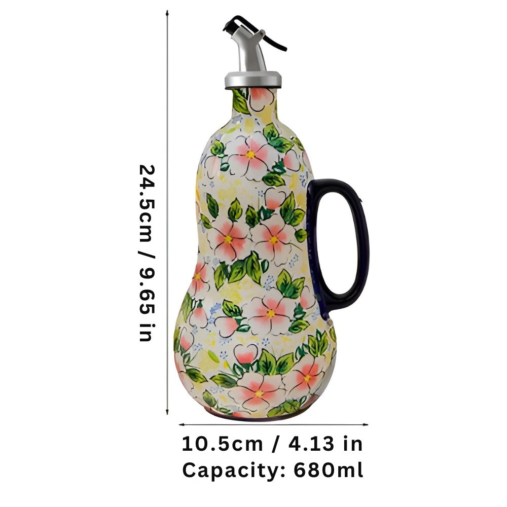 Bloom Pour Ceramic Oil Dispenser Peach Blossom