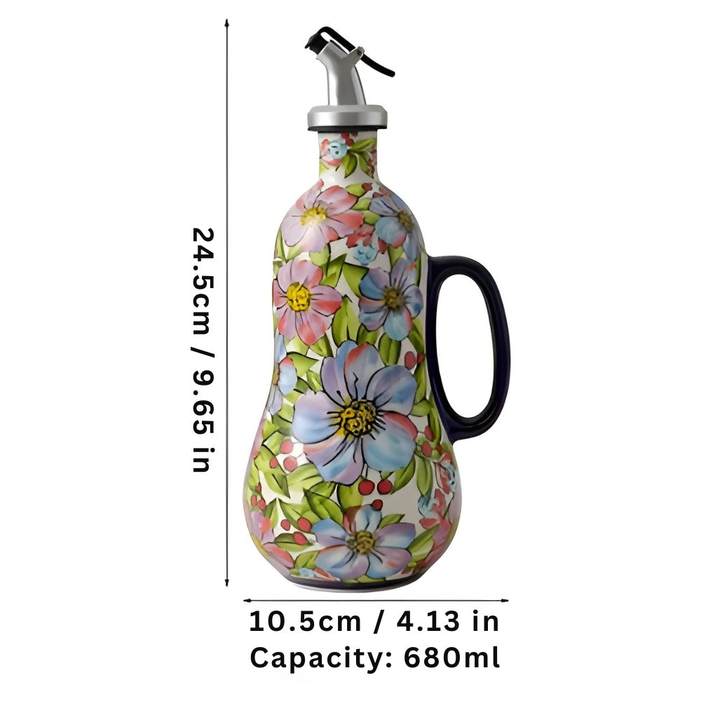 Bloom Pour Ceramic Oil Dispenser Pastel Bloom