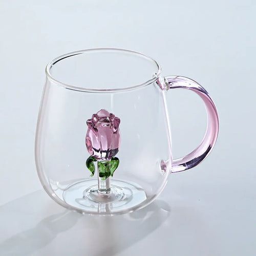 Blossom Glass Teapot and Cup Set Cup