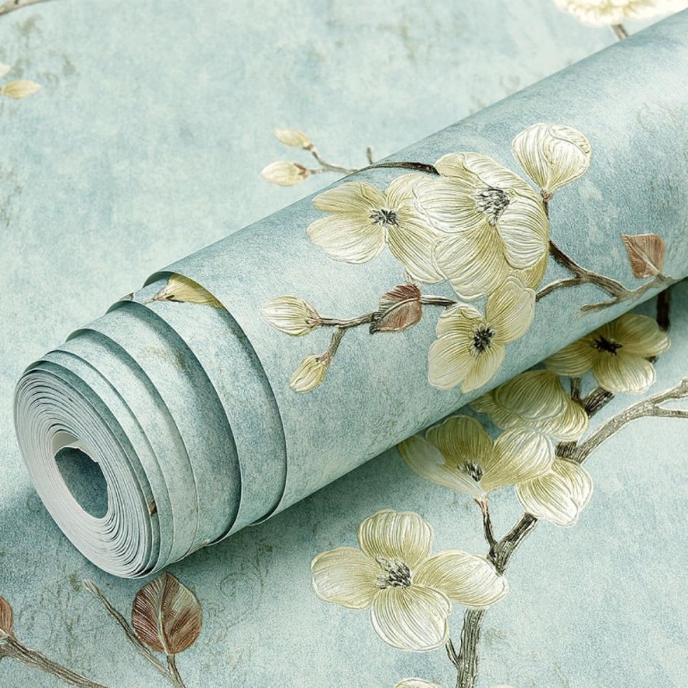 Blossom Peel & Stick Adhesive Wallpaper Frosted Bloom