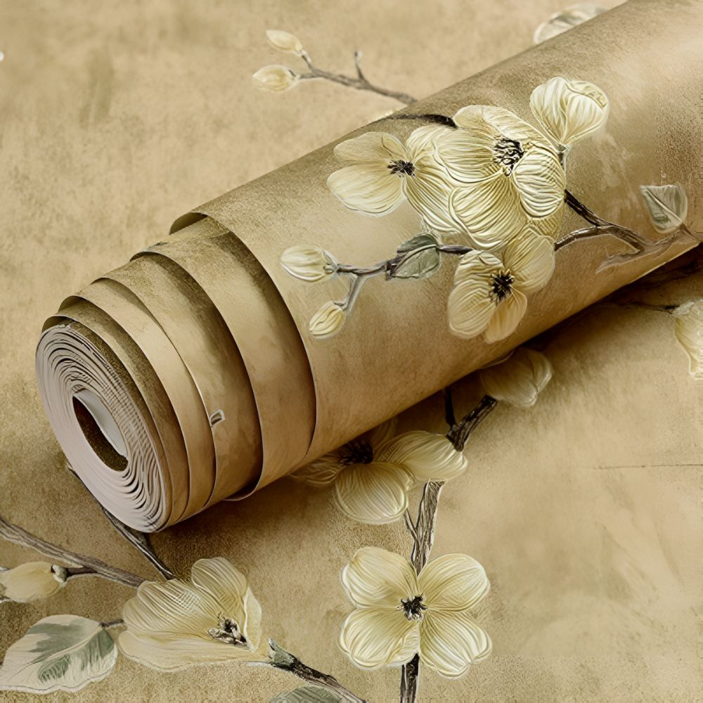 Blossom Peel & Stick Adhesive Wallpaper Golden Bloom