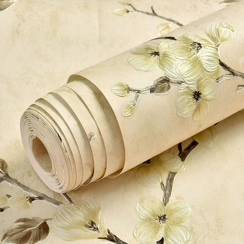 Blossom Peel & Stick Adhesive Wallpaper Champagne Bloom