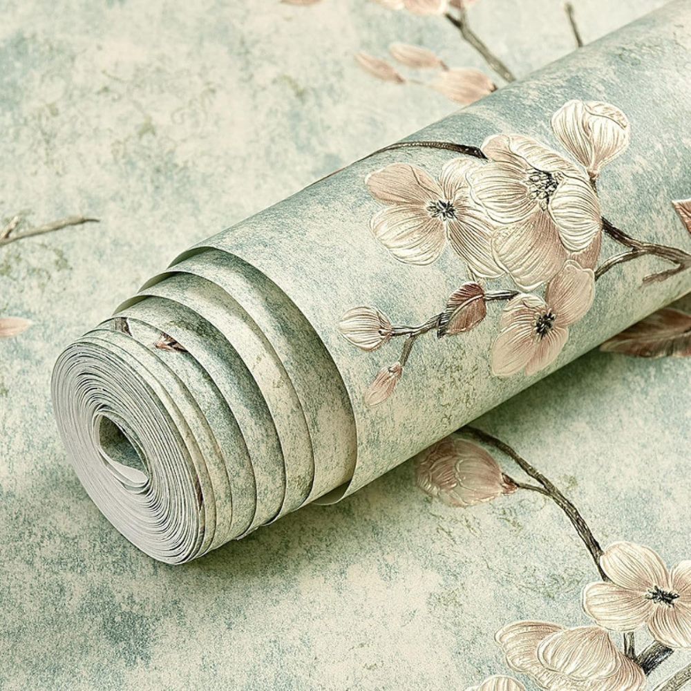 Blossom Peel & Stick Adhesive Wallpaper Sage Bloom