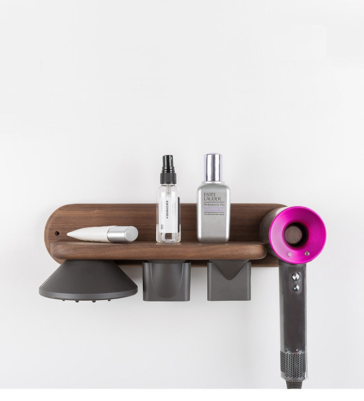 Blow-Out Station Walnut Organizer Rack