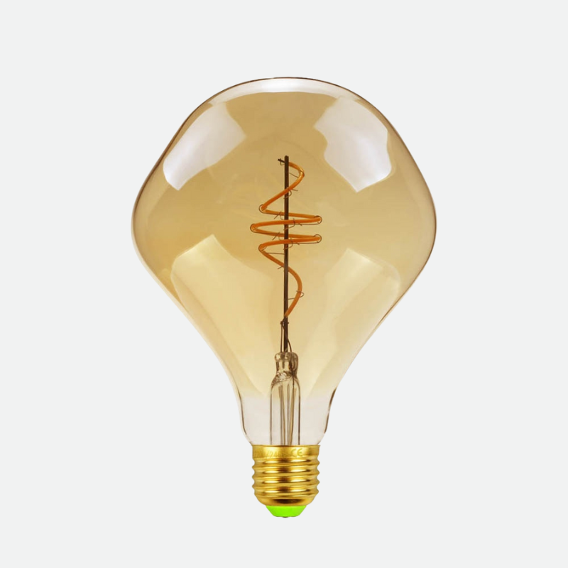 Blown Glass Dimmable LED Edison Filament Light Bulbs G125 Alien