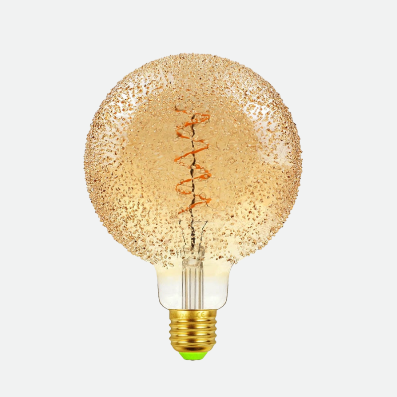Blown Glass Dimmable LED Edison Filament Light Bulbs G125 Bubble