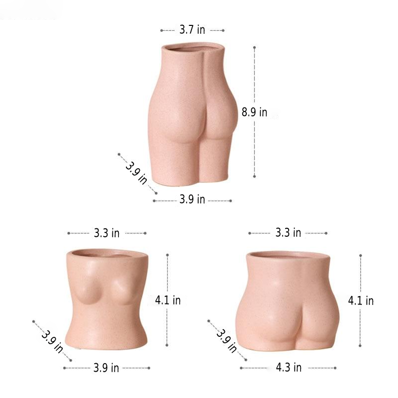 Body Art Ceramic Vases