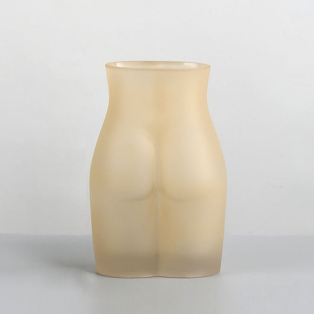Body Art Glass Vases Cream Medium