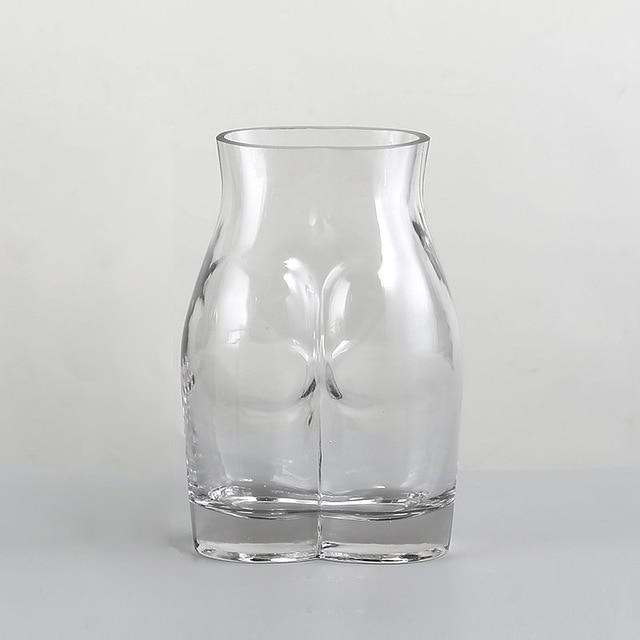 Body Art Glass Vases Clear Medium