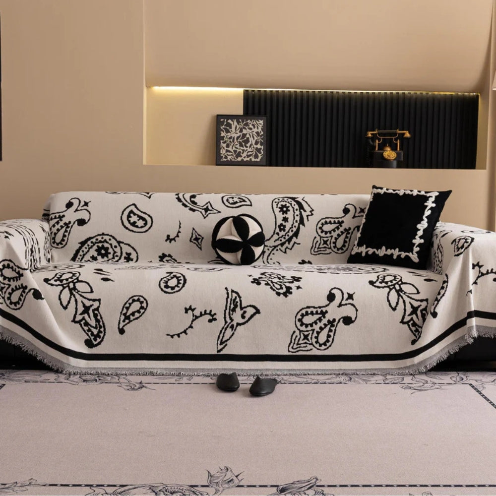 Boho Bloom Soft Sofa Cover Ivory Bloom