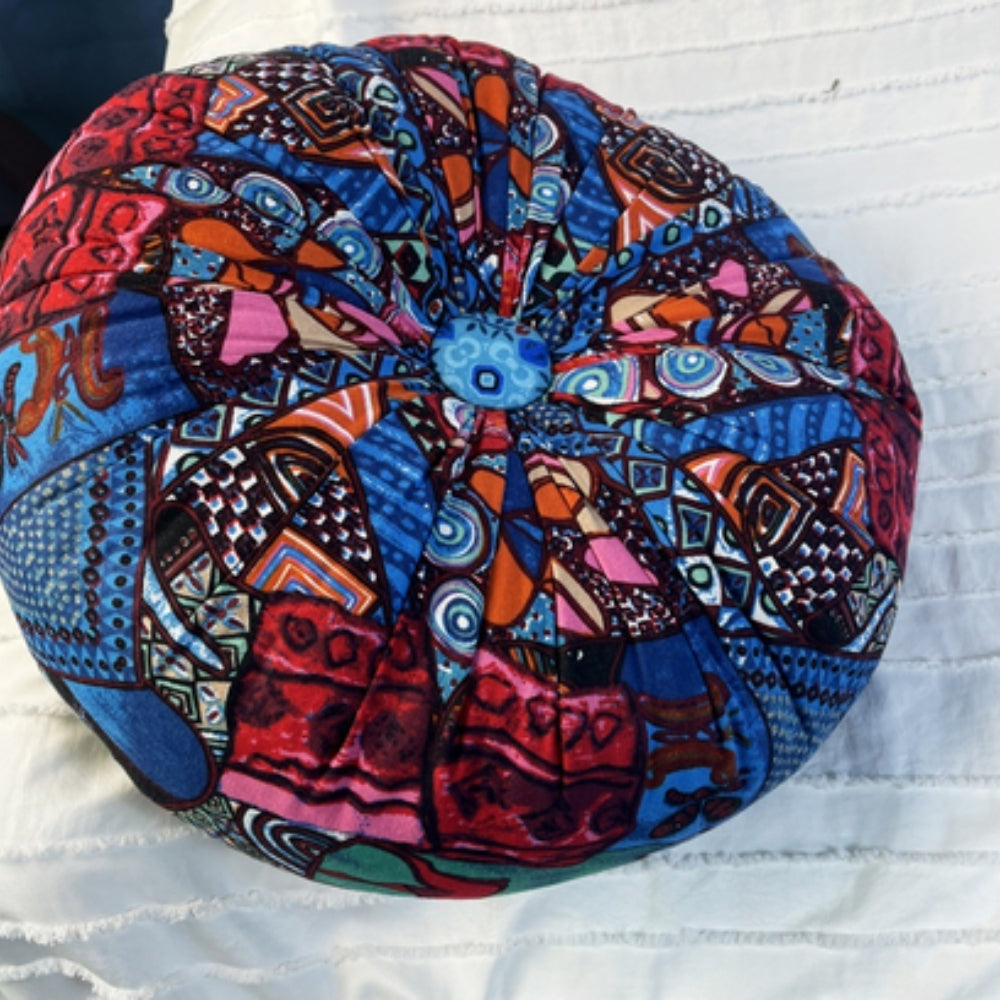 Boho Round Seat Cushion Bazaar Teal