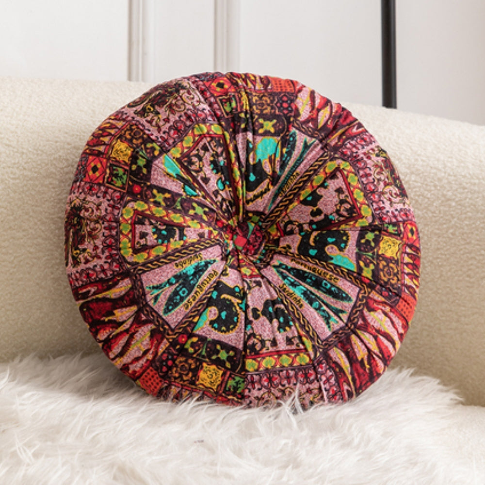 Boho Round Seat Cushion Nomad Pink