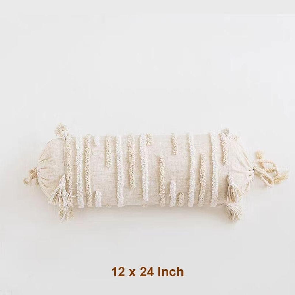 Boho Tufted Cotton Throw Pillow 19