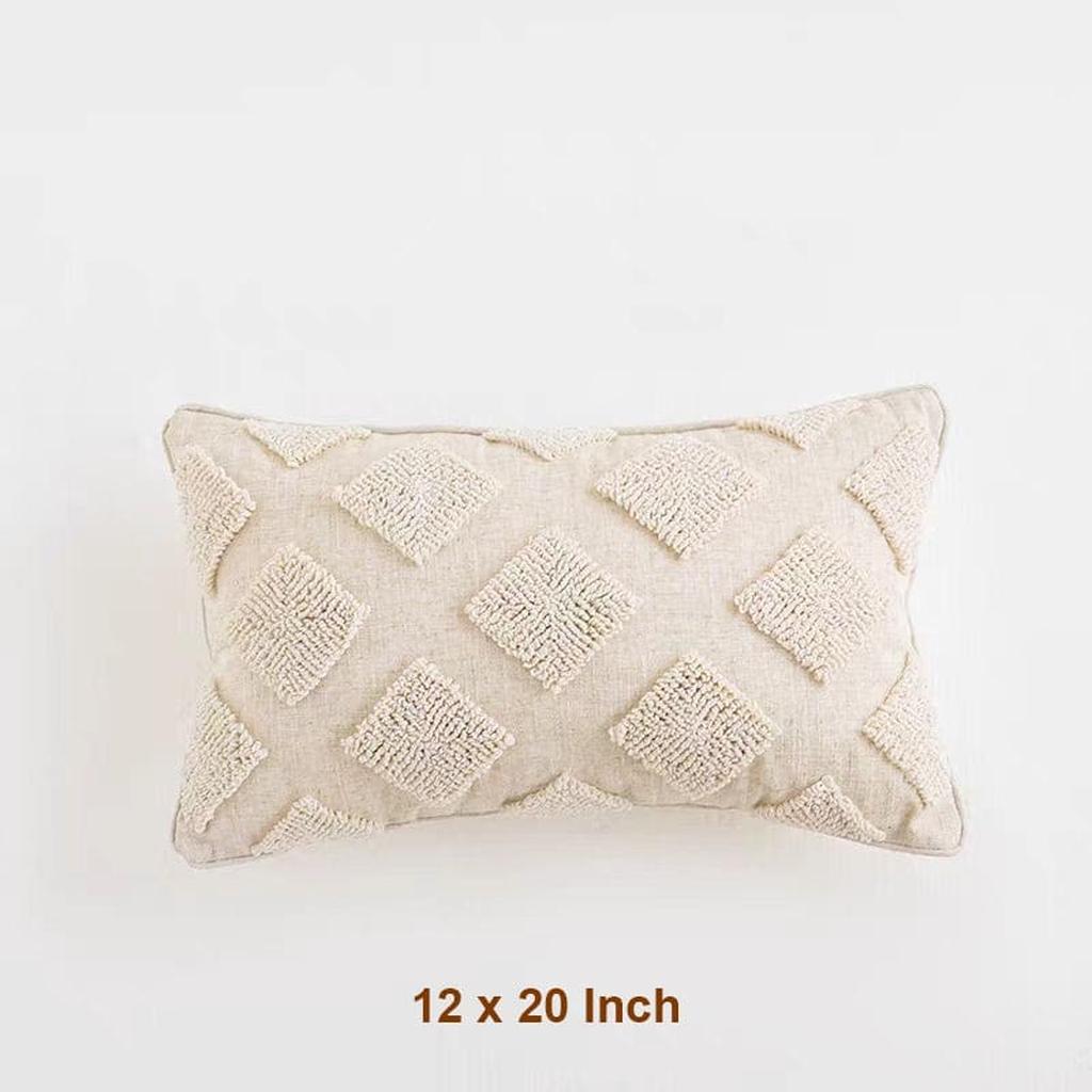 Boho Tufted Cotton Throw Pillow 14