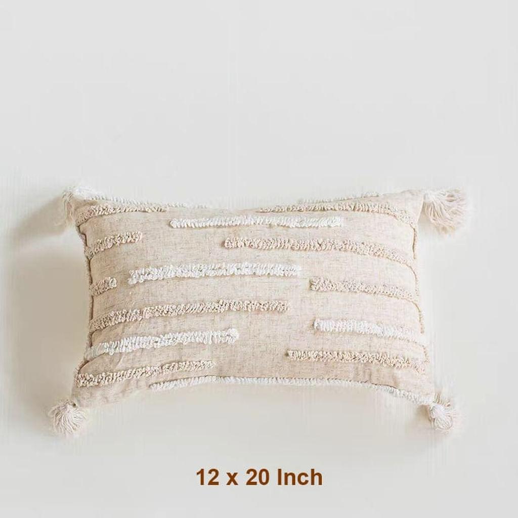 Boho Tufted Cotton Throw Pillow 4