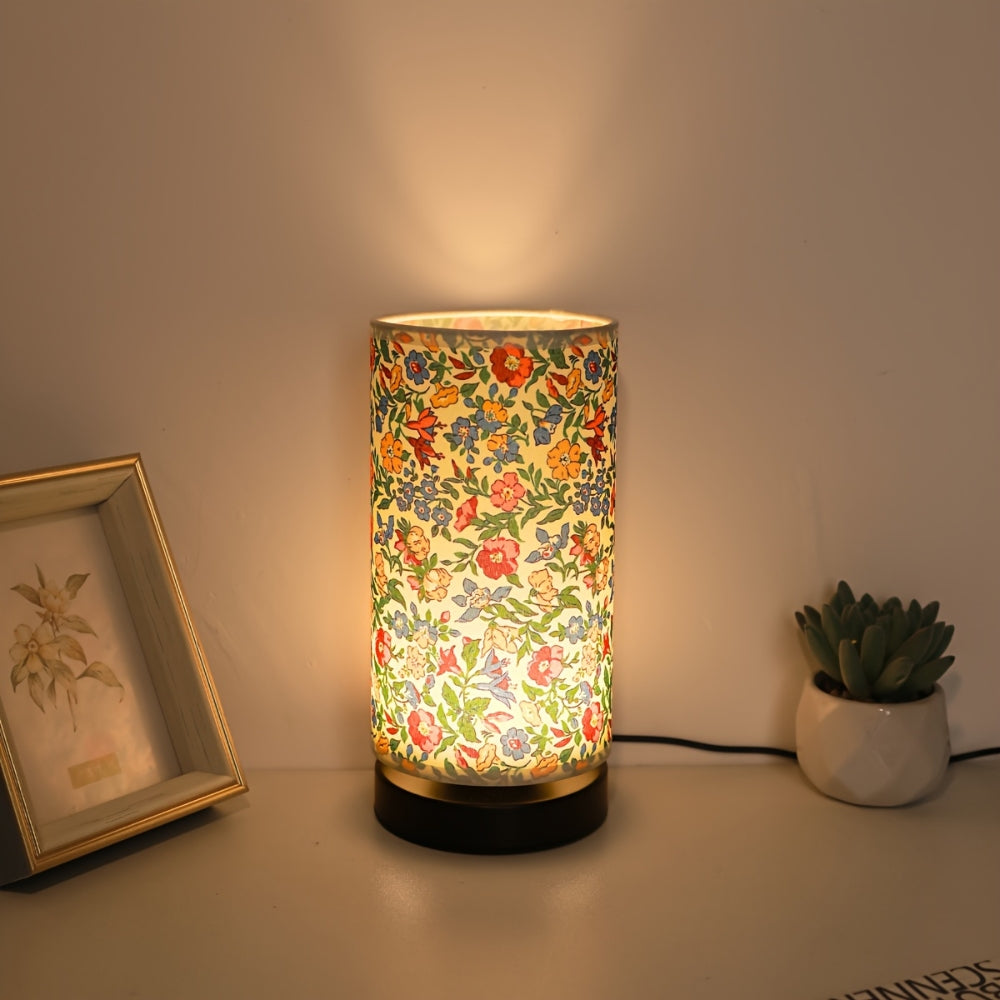 Botanical Floral Fabric Lighting Table Lamp Garden Meadow
