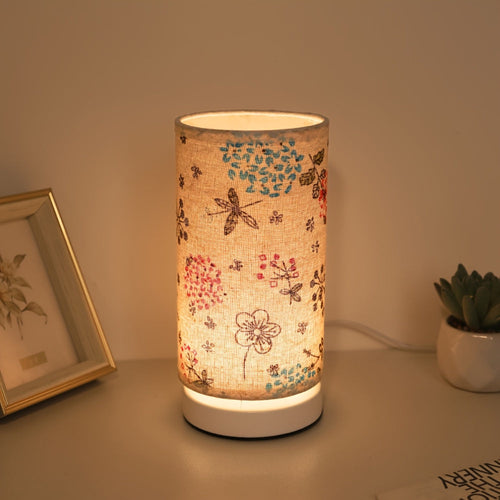 Botanical Floral Fabric Lighting Table Lamp Whimsy Bloom