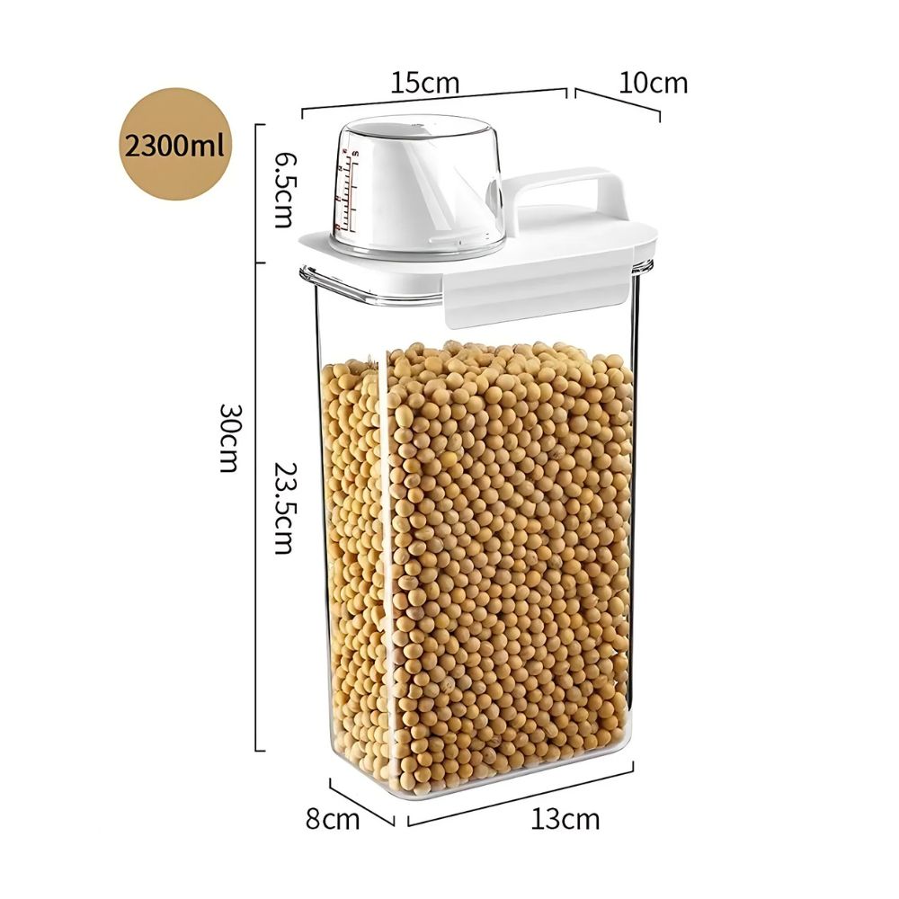 Clear Cereal and Grain Organizer 2300ml