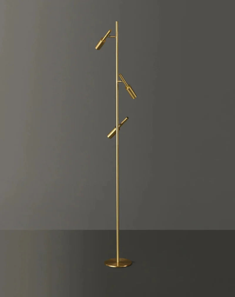 Brass Aura Adjustable Standing Lamp