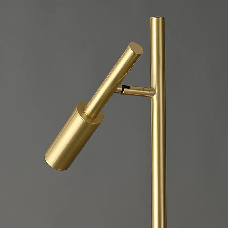 Brass Aura Adjustable Standing Lamp