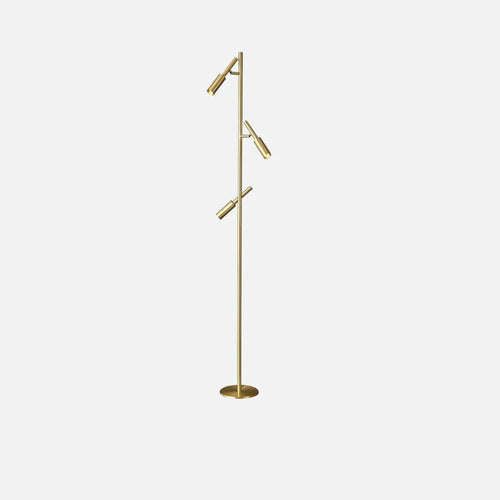 Brass Aura Adjustable Standing Lamp Gold