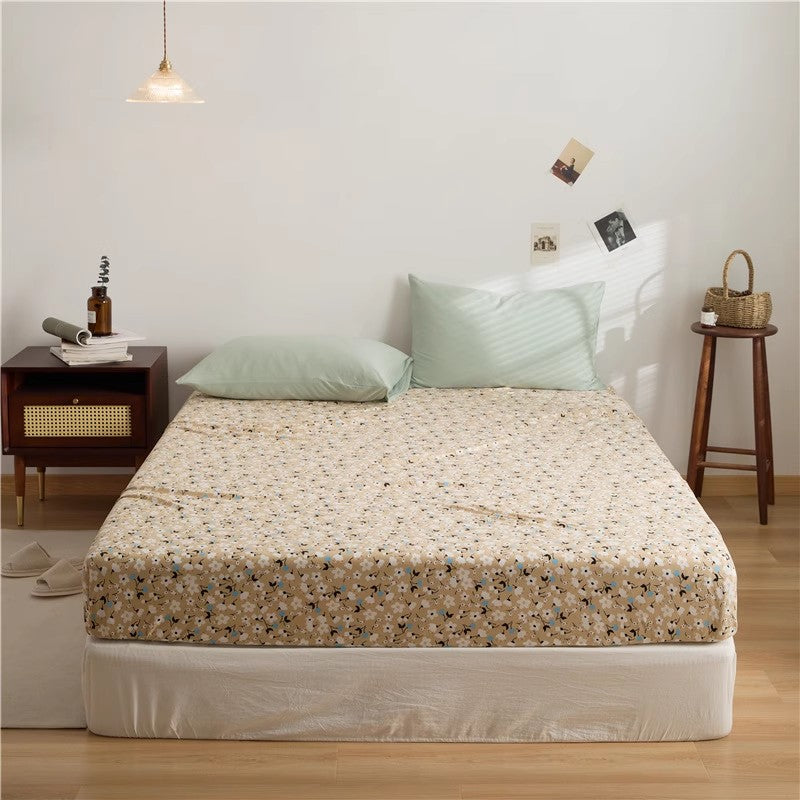 Cotton Floral Fitted Sheet