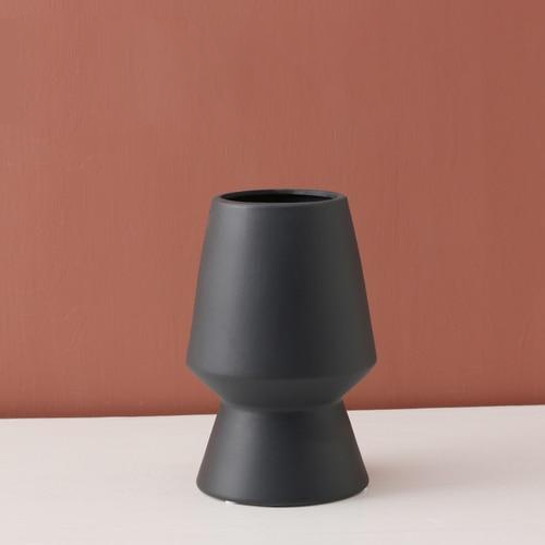 Bright Color Ceramic Flower Vase Beaker Black