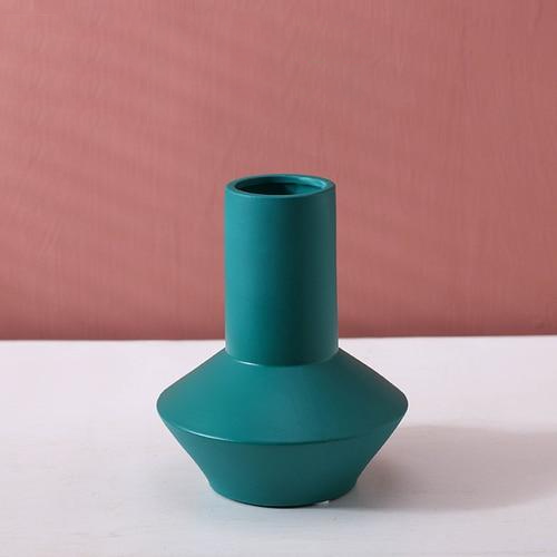 Bright Color Ceramic Flower Vase Begonia Green